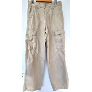Vintage Giordano Khakis Relaxed Fit Cargo Pants Baggy Grunge Chino Beige 170/72A